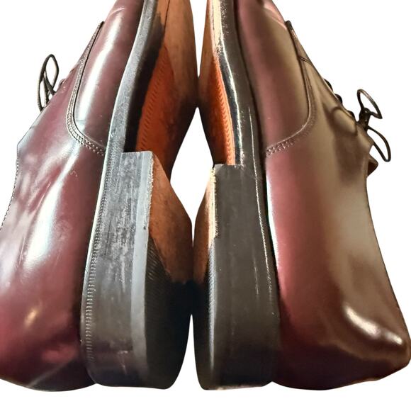 Cole Haan Men’s Cap Toe Oxford Lace Up Dress Shoes Burgundy Leather Size 9 main image 5